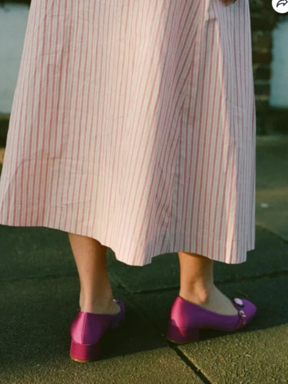 Islington Midi Skirt - Gelato Stripe sold by Lisa Says Gah product image thumbna - Picture 3 of 5